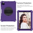 thumbnail image 5 of TECH CIRCLE Case for (2022) iPad (10th Generation) 10.9" - Rugged Stand Case with Shoulder Strap / Pencil Holder / Hand Strap, Purple+Black, 5 of 6