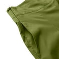 thumbnail image 5 of HAPIMO Women's Wide Leg Cuff Pants Summer Solid Pleated Comfy High Elastic Waist Trousers for Girls Leisure Workout Sports Loose Green M, 5 of 9