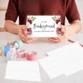 thumbnail image 2 of Koyal Wholesale Wedding Day Gift Cards with Envelopes Set of 8 Burgundy Pink Roses To My Bridesmaid On My Wedding Day, 2 of 5