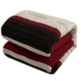 thumbnail image 5 of Lanco Lucy Leaves 6- Piece Comforter Set, Red, Queen, 100% Polyester Fill, 5 of 5