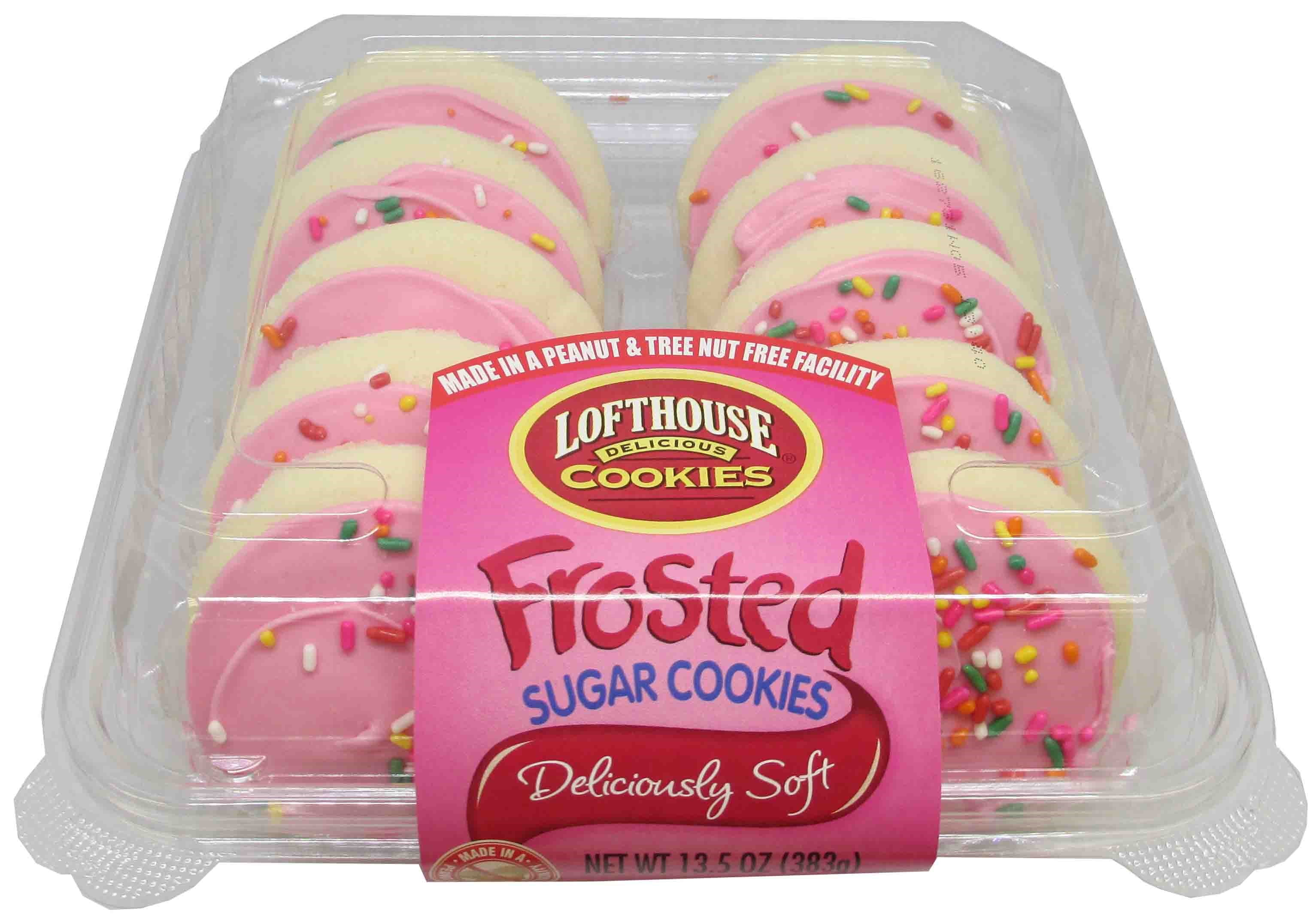 Lofthouse Pink Frosted Cookie, 1.35 Ounce 15 per case.