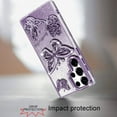 thumbnail image 3 of For Samsung Galaxy S26 Ultra Phone Case, Luxury Butterfly Sparkle Glitter Diamond Crystal Rhinestone Shimmer Bling Plating Thick TPU Hard PC Cover for Galaxy S26 Ultra - Purple, 3 of 10