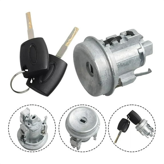 Ignition Lock Cylinder Switch with 2 Key Shells For 11-19 Ford Fiesta BE8Z11582B