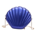 thumbnail image 2 of Bolso de hombro para mujer con cadena, monedero con cremallera, bolso de mano tipo cartera para el trabajo azul, 2 of 9