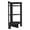 Black + Desk Top + Open Storage + Desk + Particle Board, variant on Modern Coffee Table with Hairpin Legs and Two Shelves for Small Living Room, Espresso Brown Rectangular Particle Board Table, 39.8W x 17.7D x 17.7H