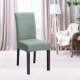 thumbnail image 2 of Dining Chair Cover Set Stretch Spandex Short Dining Chair Slipcovers Removable Washable Decorative Chair Protector Seat Covers for Dining Room Home Wedding Banquet Party Decor(Knitted Green, 2 Pack), 2 of 8