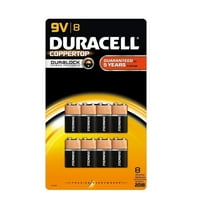 Duracell 9V Alkaline Batteries, 8 Ct