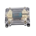 thumbnail image 3 of Portafusibles universal para coche, 100 A, LED, digital, 1 entrada y 2 salidas, amplificador de audio., 3 of 14