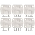 thumbnail image 1 of Bisagras Plástico para Refrigeradores Camping Juego Tornillos Con Acero Inoxidable Piezas Refrigerador Color Blanco, 1 of 9