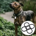 thumbnail image 3 of Miangastore 4 Pcs Dog ID Tag Silencers Silicone (Black), 3 of 9
