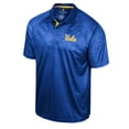 thumbnail image 2 of Men's Colosseum Blue UCLA Bruins Honeycomb Raglan Polo, 2 of 3