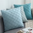 thumbnail image 2 of Cojín de gamuza a cuadros para coche, mesita de noche, sofá, almohada, funda de almohada, productos de tela para muebles, 2 of 6
