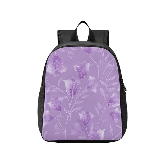 Toddler Backpack Elegant Lavender Design Waterproof Lightweight Backpack Casual Mini Daypack for Daycare & Travel
