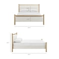 thumbnail image 4 of Ginny King Size Platform Bed Frame in Light Oak Heathered Ivory, 4 of 10