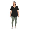 thumbnail image 2 of Terra & Sky Tunic V Neck Short Sleeve T-Shirt, (Women's Plus), 2 of 5