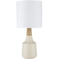 thumbnail image 2 of Mark&Day Table Lamps, Poysdorf Modern Ivory White Bedside Table Lamp for Nightstand Bedroom Living Room Office (17" H x 8" W x 8" D), 2 of 6