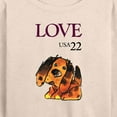 thumbnail image 3 of USPS - Love Puppy - Women's Lightweight French Terry Long Sleeve Shirt, 3 of 5