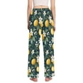 thumbnail image 3 of FORMRS Women's Pajama Pants with Pockets Soft Comfy Loungewear Sleep Bottom, Sizes S-2XL, Floral Lemons, 3 of 8