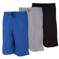 thumbnail image 2 of DARESAY Mens Soft Knit Shorts With Adjustable Drawcord And Pockets (Pack Of 3), 2 of 5