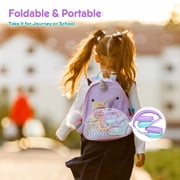 Mpow Kids Headphones with Microphone, 85/94dB Safe Volume Limit, over Ear Headphones for School Travel, Taro Purple & Mint Green