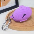 thumbnail image 3 of Funda protectora de silicona para auriculares con mosquetón para Anker Soundcore Space A40, 3 of 5