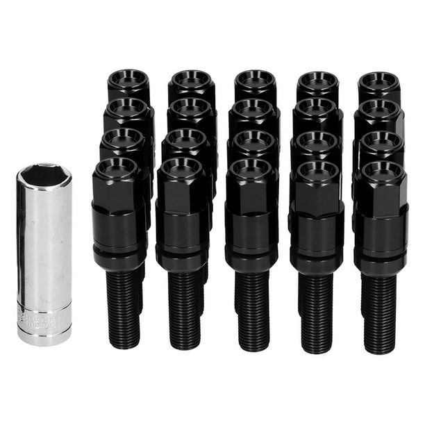 Tuercas de rueda, 20 piezas de acero, pernos de rueda extendidos, pernos de rueda extendidos, rendimiento impulsado