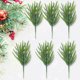 thumbnail image 4 of 6 uds hojas de pino verde 45cm ramas de cedro artificiales para árbol de Navidad adorno DIY, 4 of 9