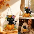 thumbnail image 4 of Lazduis Diamond Art Halloween Diamond Black Cat Painting Kit DIY Bead Art Holiday Wall Home Decor 7.87 x 7.87IN, 4 of 7