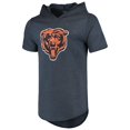 thumbnail image 2 of Men's Majestic Threads Navy Chicago Bears Primary Logo Tri-Blend Hoodie T-Shirt, 2 of 3