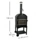thumbnail image 2 of Ilios Innova | Horno Vesuv para Pizza de Carbón y Leña, con Piedra Cordierita, Termómetro y Chimenea, Asador Ahumador de Acero con Ruedas y Parrilla, 2 of 9