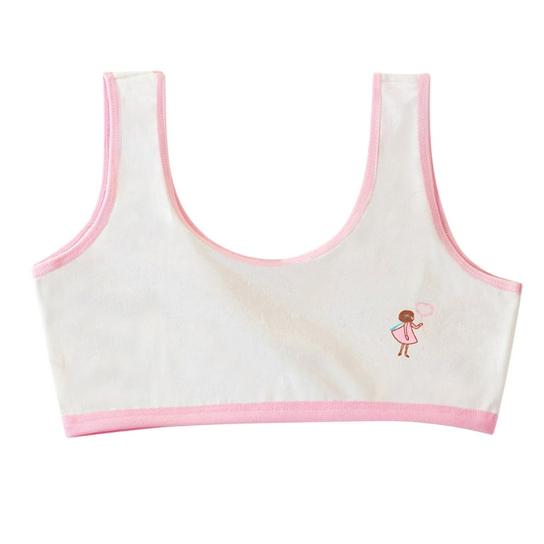 Hesxuno Sports Bras for Girls Kids Girls Underwear Cotton Bra Vest Children  Underclothes Sport Undies Clothes