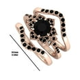 thumbnail image 3 of Weloille New Three-piece Flower Set With Zircon Rings Can Be A Valentine's Day Gift, 3 of 3