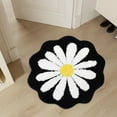 thumbnail image 4 of Bathroom Rugs and Mats Clearance Rvasteizo Cute Bathroom Mats Flower Rugs Absorbent Non Slip Mats Soft Machine Washable Rug Mats for Bedroom Kitchen Bathroom Toilet Floors 26 X 26 Inches, Black, 4 of 5