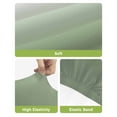 thumbnail image 4 of Sage Green Ombre Bar Stool Covers Set of 6, Modern Sage Green Abstract Art Stretch Washable Bar Chair Covers with Backs, Removable Pub Counter Height Chair Cover for Kitchen Dining Room Cafe, 4 of 7