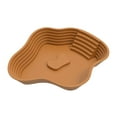 thumbnail image 3 of Milaget Reptile Food Water Bowl with Ramp Turtle Bathing Pool Aquarium Ornament Extra Large Reptile Water Dish for Gecko Snake Turtle Light Brown, 3 of 9