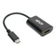 Tripp Lite USB-C Vidéo HDMI UHDMI SB C to HDMI Video Adapter Converter 4Kx2K M/F, to USB Type-C to USB Type C to HDMI 6in - Adaptateur Externe - USB-C 3.1 - HDMI - Noir – image 1 sur 12