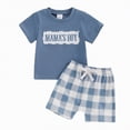 thumbnail image 4 of NOLDARES Toddler Baby Boy Summer Clothes Short Sleeve Airplane Print Shirt and Elastic Waist Shorts Sets Summer Outfit 2Pcs Blazer,9-12M, 4 of 4