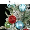 thumbnail image 3 of Wosthever Impresionantes adornos de bolas de Navidad de PVC para decoración festiva, caja de bolas galvanizada pintada, ornamento de árbol Kits de decoración para fiestas Versión verde, 3 of 6