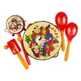 thumbnail image 1 of 5pcs Baby Early Education Toys Spin Drums Baby Shaker Toys (Color surtido), 1 of 5