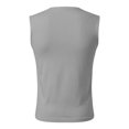 thumbnail image 5 of Women's Square Neck Sleeveless Double-Layer Tank Tops Basic Tight T Shirts, 5 of 5