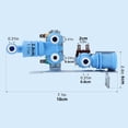 thumbnail image 2 of ARCADORA Valve d'Entrée d'Eau pour Réfrigérateur 242252702 120V Distributeur d'Eau pour Machine à Glaçons Réparation, 2 of 2