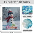 thumbnail image 3 of Diamond Art Kits for Adults - 5d Snowman Winter Holiday Scene Diamond Painting for Adults, Diamond Art for Adults Beginners, Frameless Diamond Painting Kits for Adults for Home Wall Decor, 3 of 7