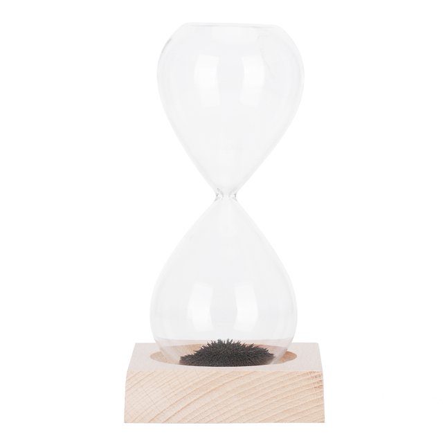 Reloj de arena magnético, reloj de arena con base para decoración del hogar, regalo de cumpleaños