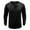 Black Waffle Henley Shirts for Men, variant on HOOMEUMY Men's Thermal Henley Long Sleeve Shirt Waffle Knit Button Up T-Shirt Warm Breathable Soft Lightweight Comfortable Outdoor Indoor Daily Red L