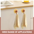 thumbnail image 3 of SWETRACE 1Pcs Yellow Flower Shaped Abs Tpu Shower Wall Hangers No Drill Installation For Bathroom And Kitchen, 3 of 8