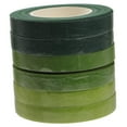 thumbnail image 4 of Raindrops Gummed Paper Floral Tapes for Gift Packaging 6 Rolls Dark Green Ink Green, 4 of 8