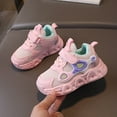 thumbnail image 2 of Sngxgn Toddler Boys Girls Light Up Shoes Flashing Lightweight Mesh Breathable Adorable Running Sneakers for Toddler and Little Kid(Pink,12-18 M), 2 of 7