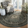 thumbnail image 2 of SAFAVIEH Lyndhurst Idella Floral Area Rug, Teal/Grey, 9' x 9' Round, 2 of 8