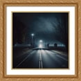 thumbnail image 2 of Maki 15x15 Gold Ornate Wood Framed With Double Matting Wall Art Titled - Late Night Adventure I, 2 of 6