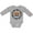 AC-Heather Grey, variant on First Pi Day Baby Math Boys or Girls Long Sleeve Baby Bodysuit